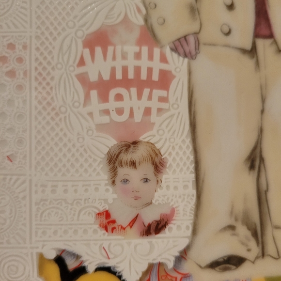 Vintage Collage Design Gloria Vanderbilt Plate ~ Token of Friendship & Love - Picture 13 of 16